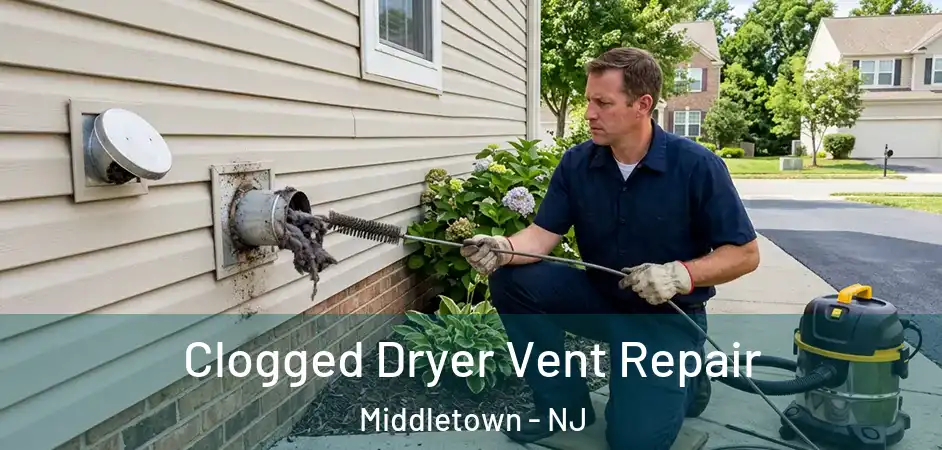 Clogged Dryer Vent Repair Middletown - NJ