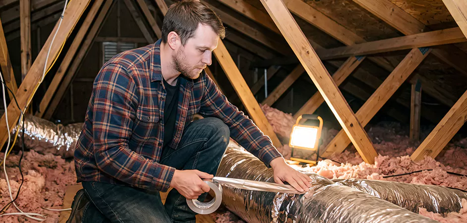 Attic Duct Sealing and Insulation in Middletown