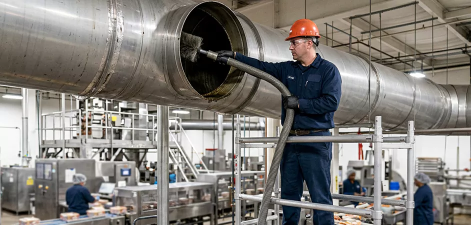 Food Processing Facility Duct Cleaning in Middletown
